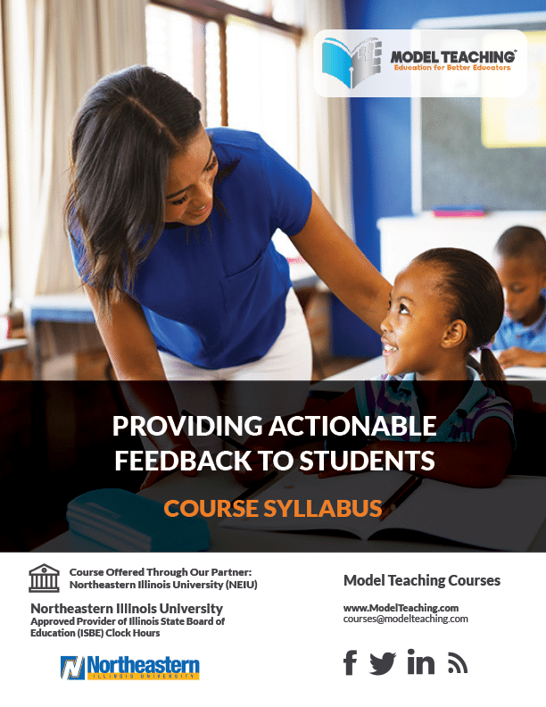 Providing Actionable Feedback to Students-NEIU - Model Teaching