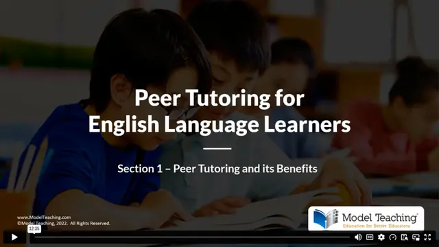 Video lesson inside a Model Teaching online class for teachers
